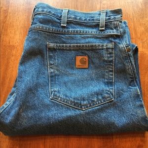 Carhartt Mens Relaxed Fit Tapered Leg Jean 38x34